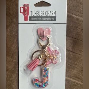 Tumbler Charm (Letter C and S also available)